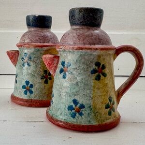 Vintage kettle candleholders made in Italy